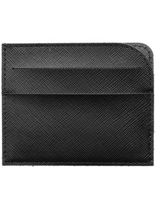 Чехол для карточек Linen, черный
