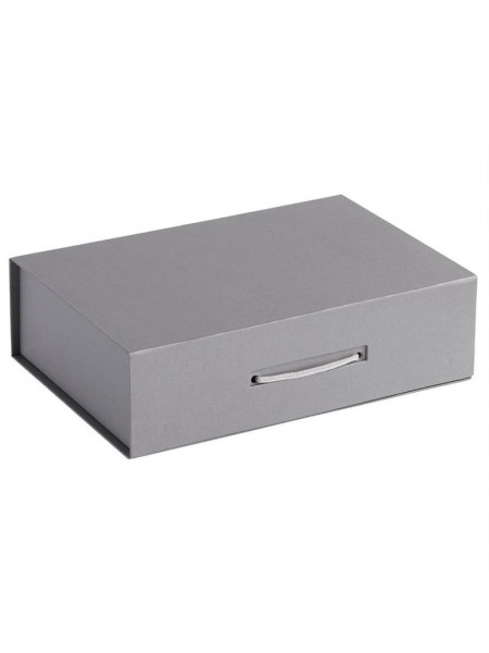 Коробка Case, подарочная, серебристая