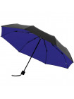 Зонт складной с защитой от УФ-лучей Sunbrella, ярко-синий с черным