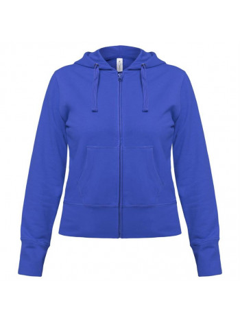 Толстовка женская Hooded Full Zip ярко-синяя