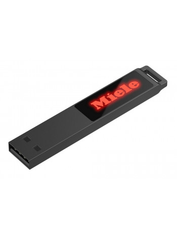 Флешка markBright Black с красной подсветкой, 32 Гб