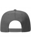 Бейсболка Snapback с прямым козырьком, серая