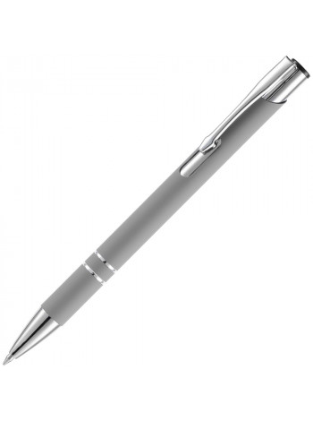 Ручка шариковая Keskus Soft Touch, серая