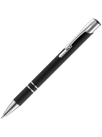 Ручка шариковая Keskus Soft Touch, черная
