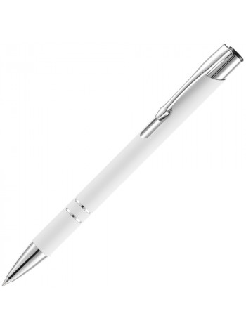 Ручка шариковая Keskus Soft Touch, белая