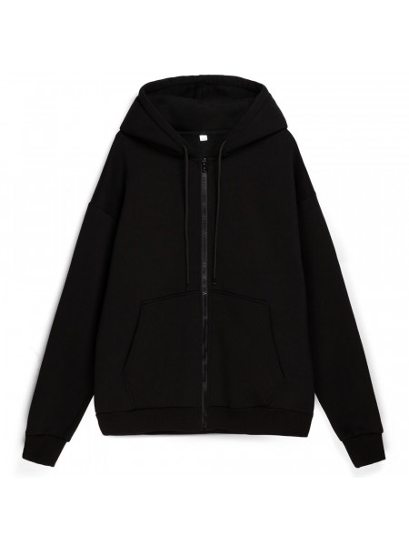 Толстовка унисекс оверсайз Zippy, черная