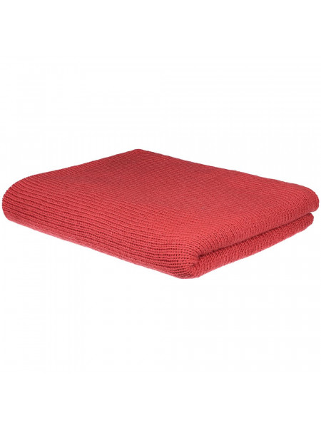 Плед Knitly, красный (коралл)