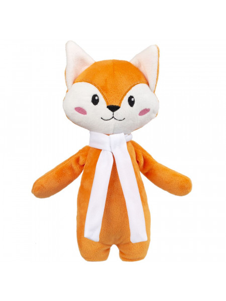 Мягкая игрушка Beastie Toys, лисенок с белым шарфом