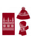 Шарф Elnik, красный с молочно-белым