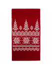 Шарф Elnik, красный с молочно-белым