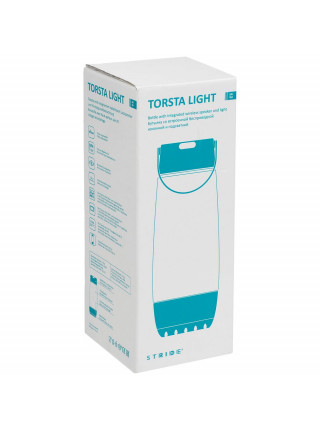 Бутылка для воды Torsta Light с колонкой и светильником, серая