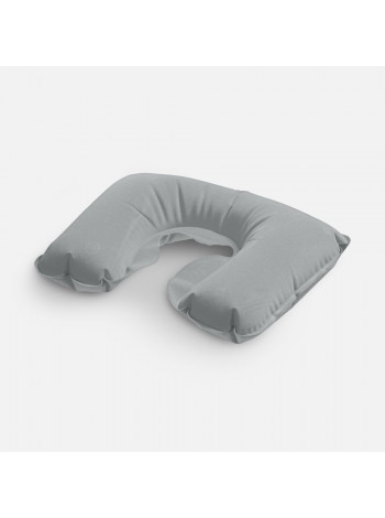 Надувная подушка под шею в чехле Sleep, темно-серая