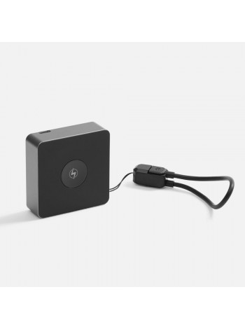 Внешний аккумулятор с беспроводной зарядкой Aura Power, серый