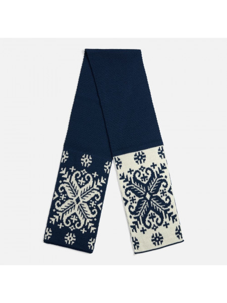 Шарф Wintertude M, синий с белым