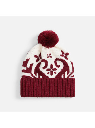 Шапка Wintertude, красная с белым