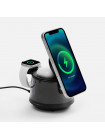 Bluetooth-колонка с подсветкой и беспроводной зарядкой Quantium, черная