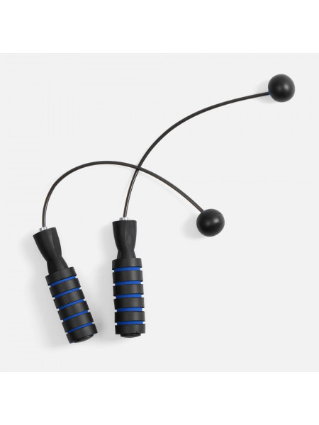 Беспроводная скакалка Silentino, черная с синим