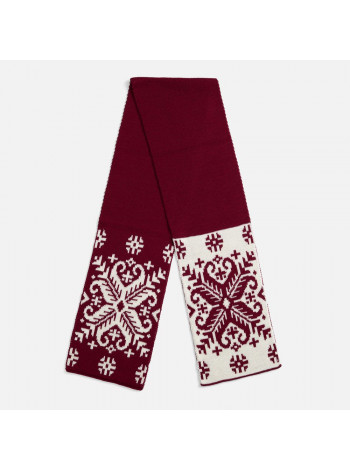 Шарф Wintertude M, красный с белым